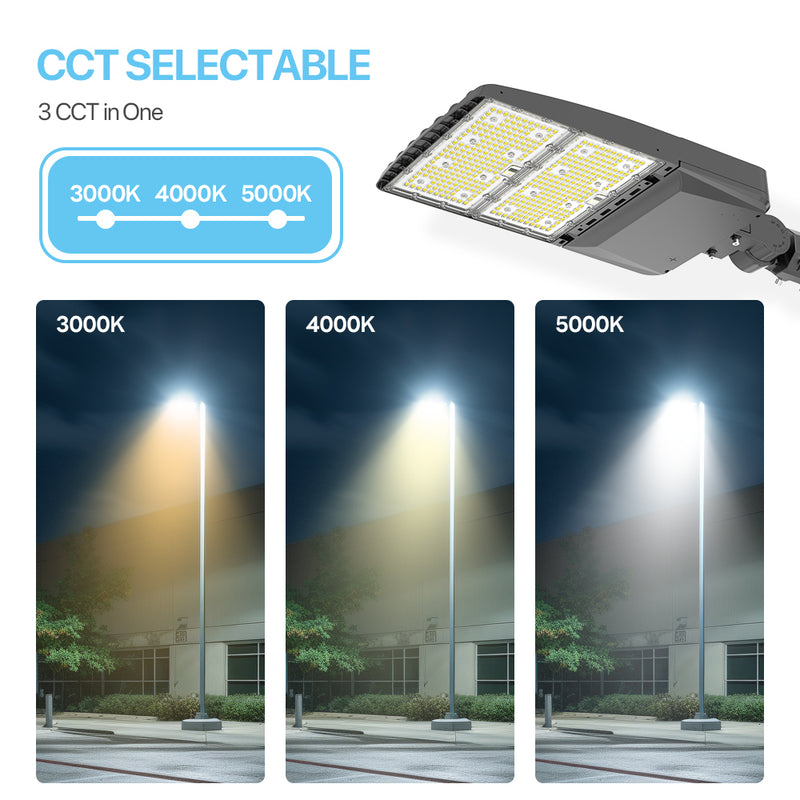 XALH Series Parking Lot Light - Selectable CCT (3000K, 4000K, 5000K)