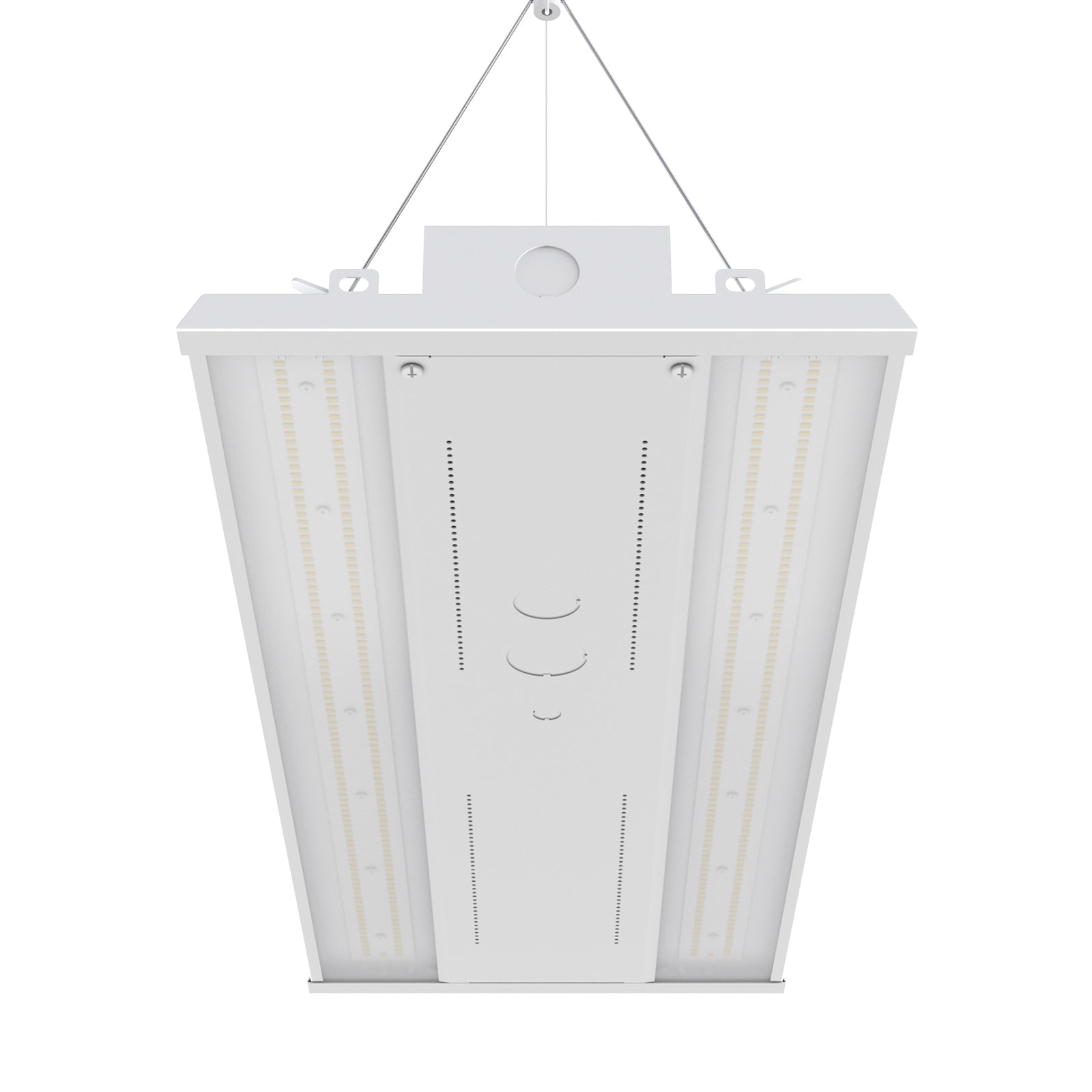 White Linear High Bay LED Light - Top view