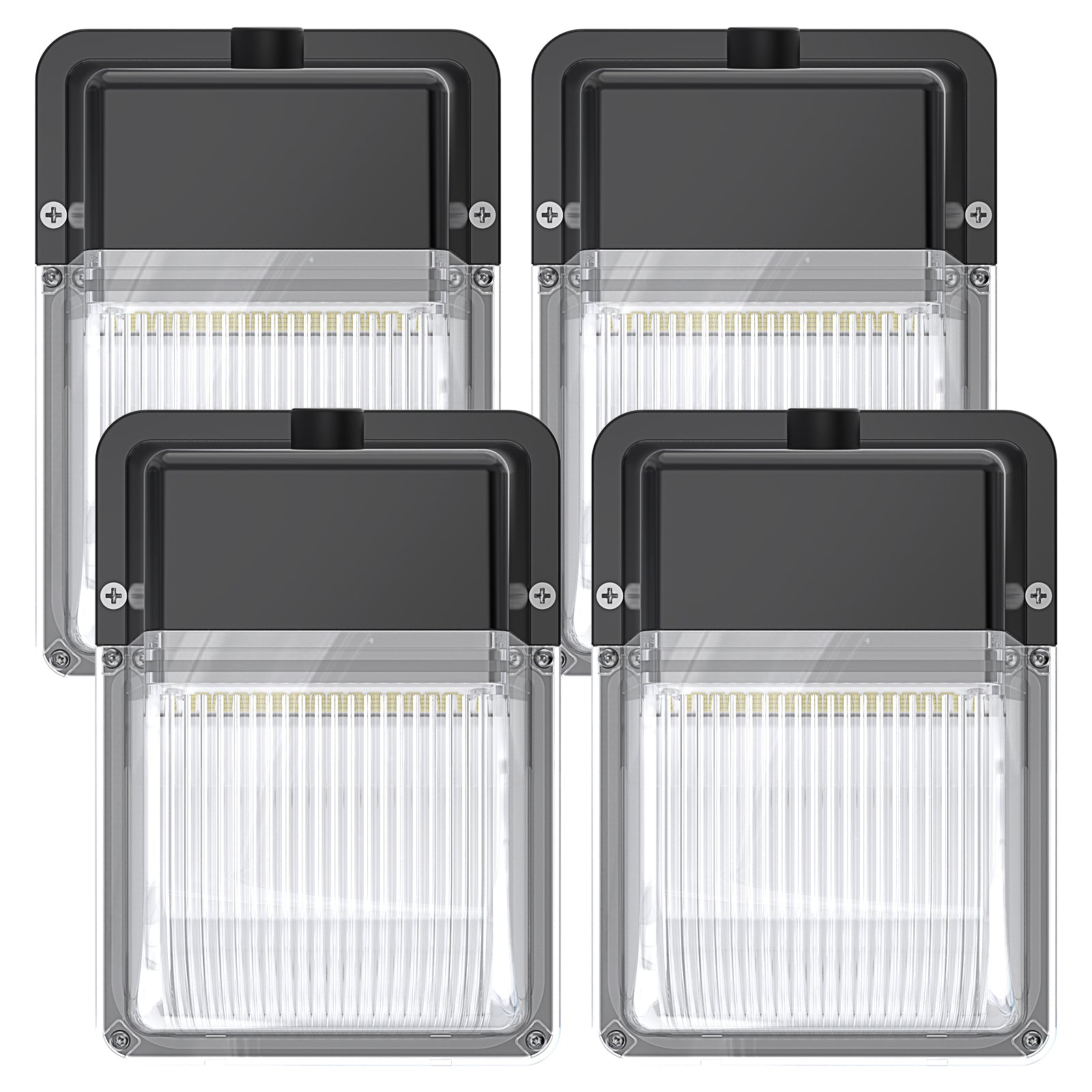 Mini paquete de luz LED de pared con fotocélula, 3450 lúmenes, CA 120 V