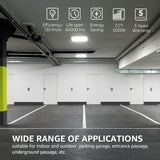 canopy lighting wide application: indoor and outdoor, parking garage, entrance passage, underground passage.