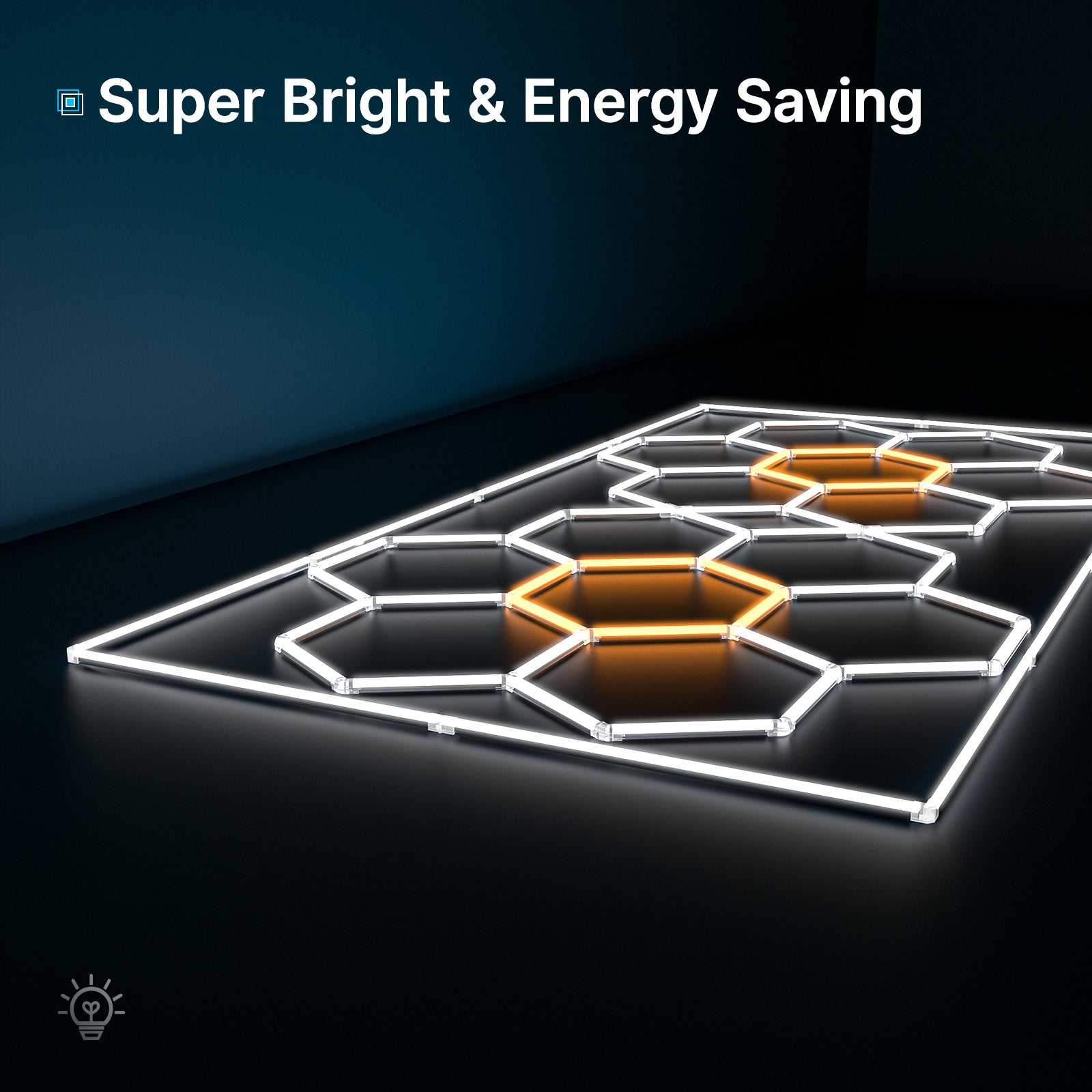 Large format hexagon light array
