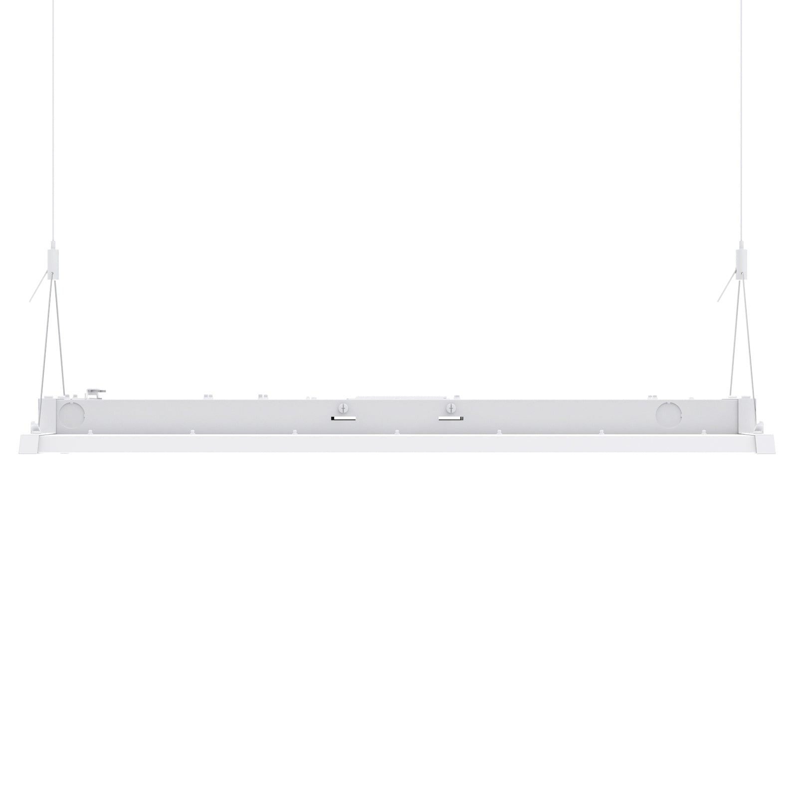 White Linear High Bay LED Light with Pendant Mount