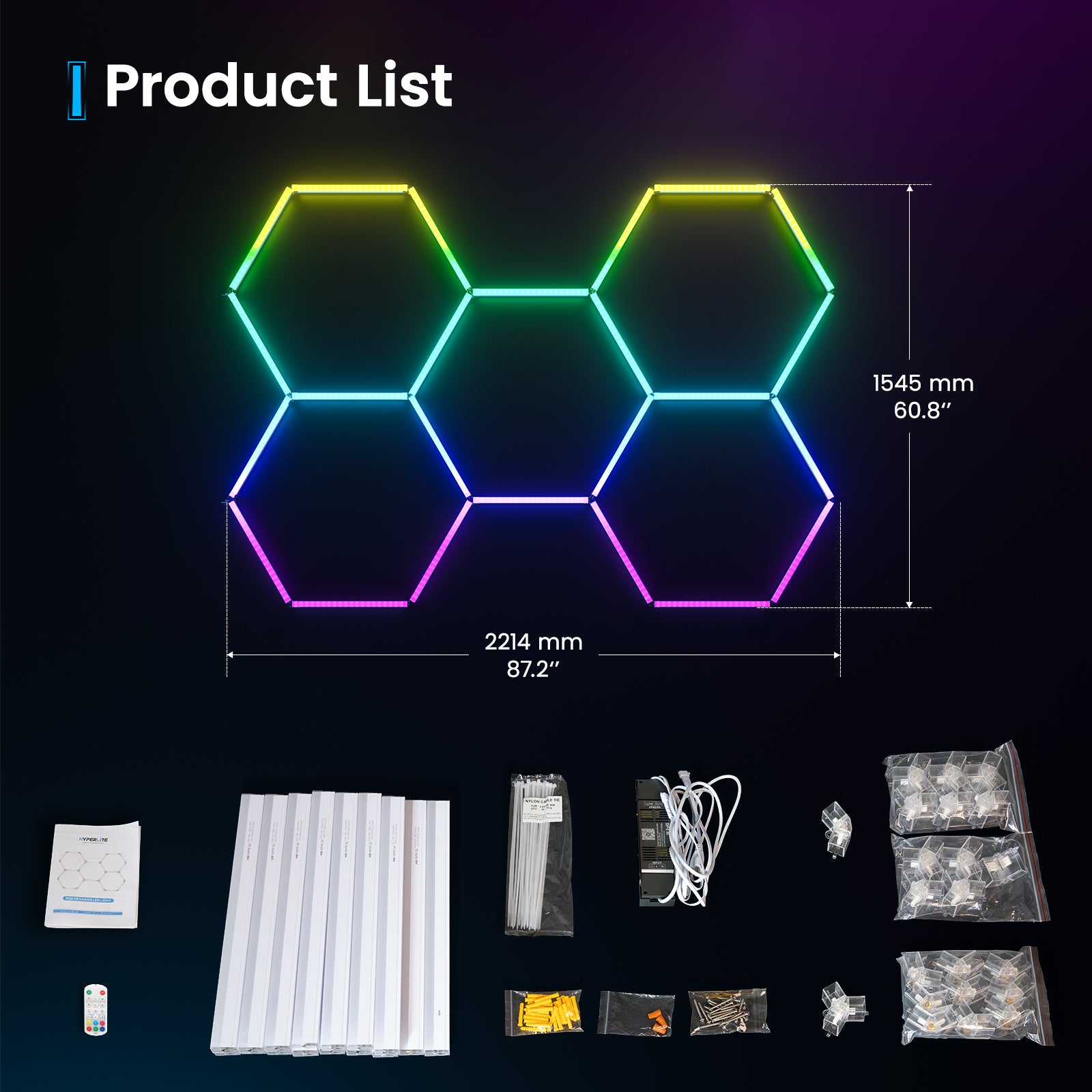 RGB Hexagon LED Lights