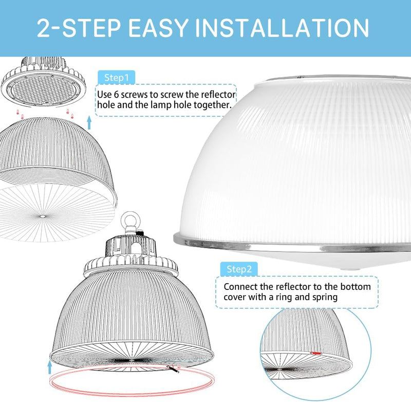 2-Step Installation Guide for Acrylic Reflector - HERO Series