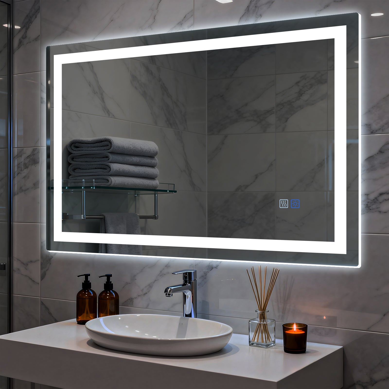 LED bathroom mirror