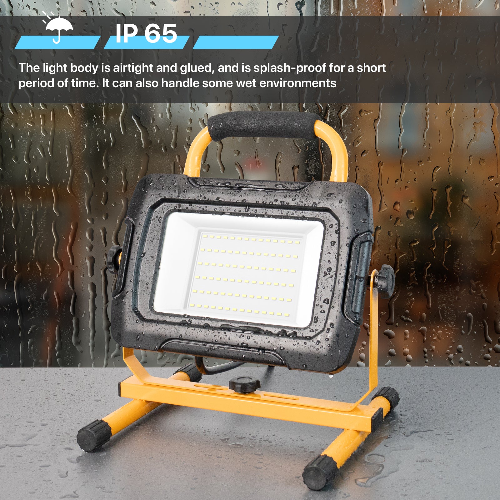 Hyperlite LED work light, IP65 waterproof rating