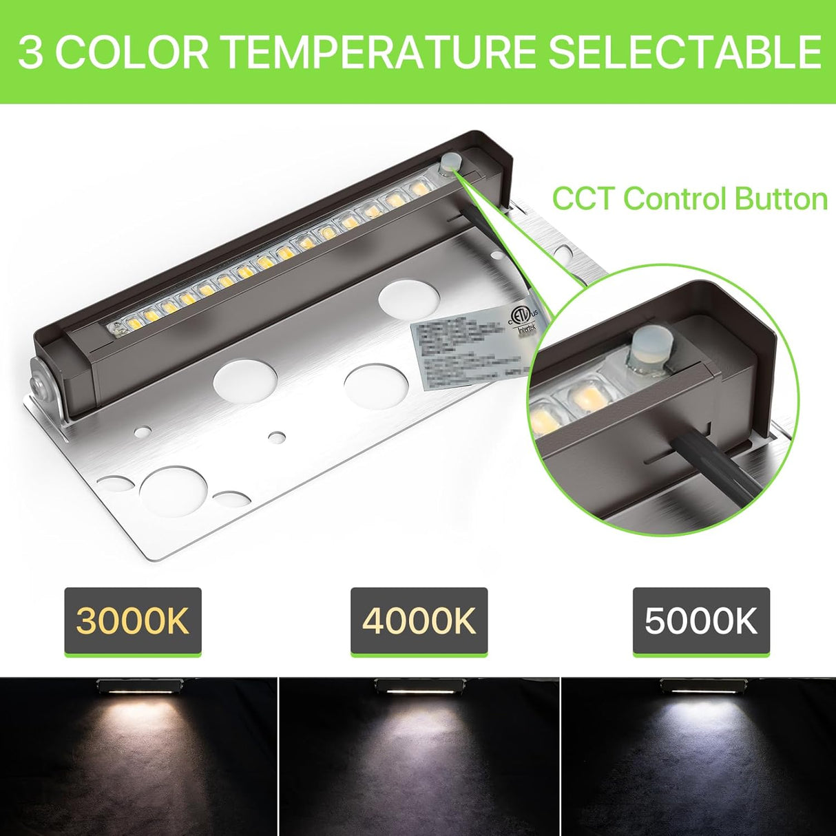 3 coloer temperature selectable led landscape lights