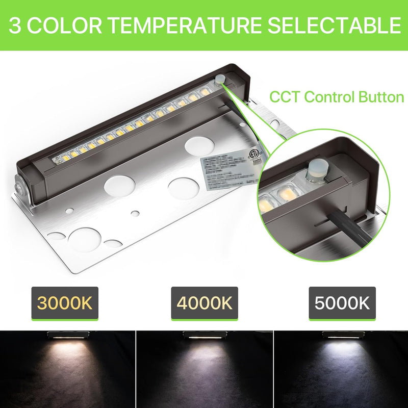 Glitgate LED Hardscape Lighting - 3 Color Temperature Selectable