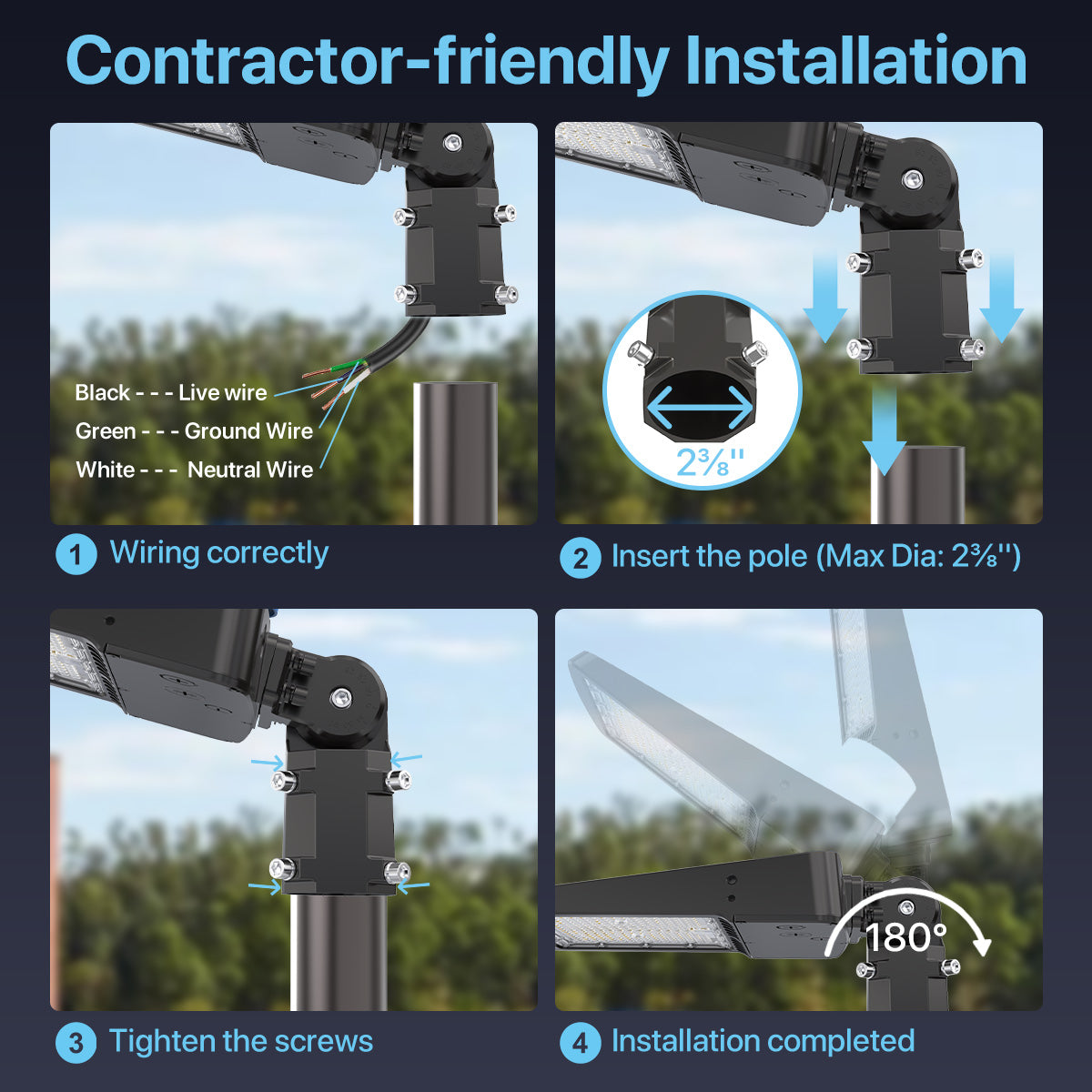 Hyperlite LED Parking Lot Light Installation Guide
