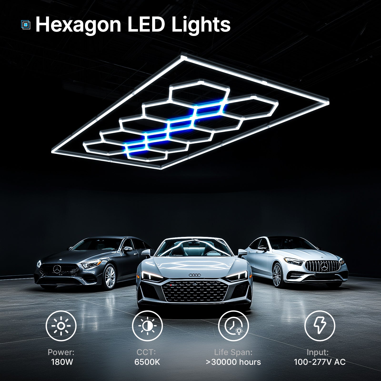 Hexagon LED lights