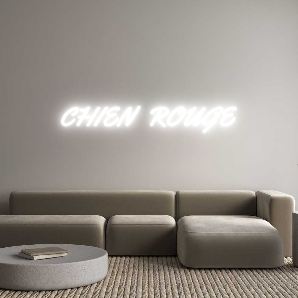 Custom Neon Light CHIEN ROUGE