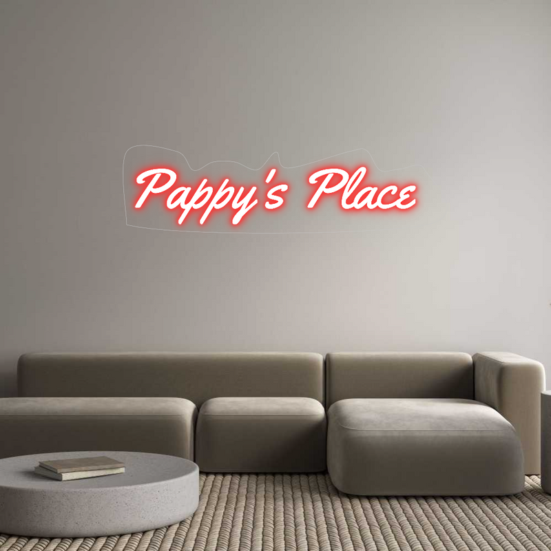 Custom Neon Sign Pappy's Place