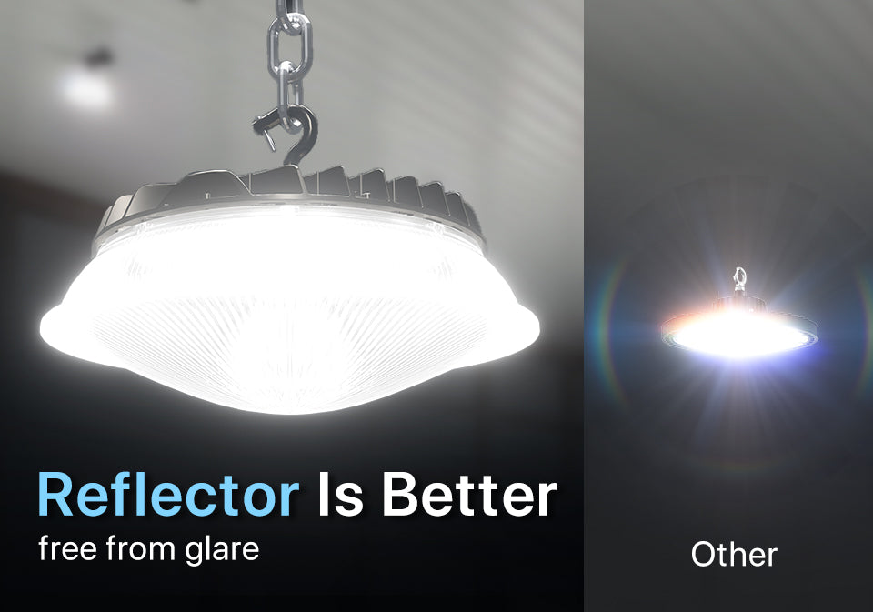 reflector high bay led lights is better which is free from glare