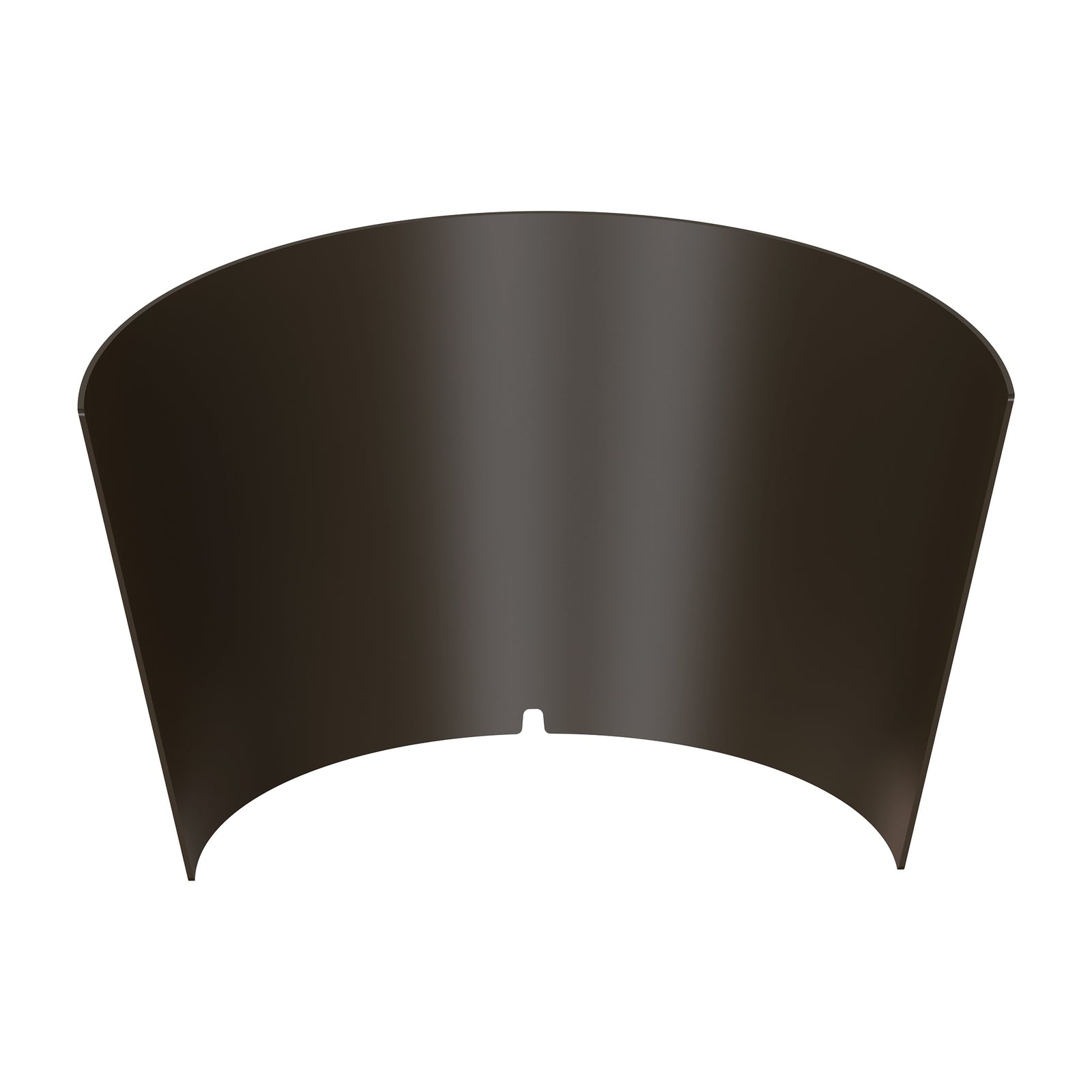 LED bollard light 180 degree glare shield accessory
