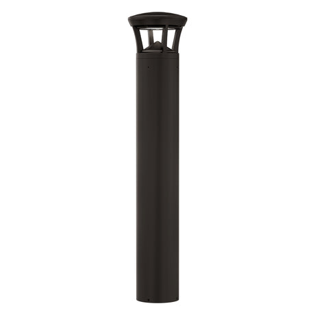 LED bollard light with crowned top for landscape and walkway illumination