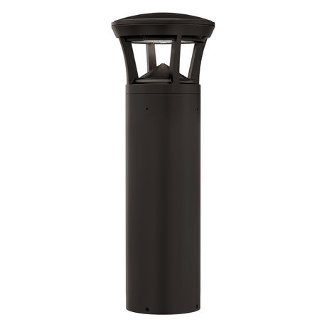 LED bollard light with crowned top for landscape and walkway illumination