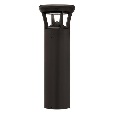 LED bollard light with flat top for pathways, parks, and landscape lighting