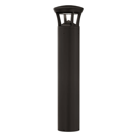 LED bollard light with crowned top for landscape and walkway illumination