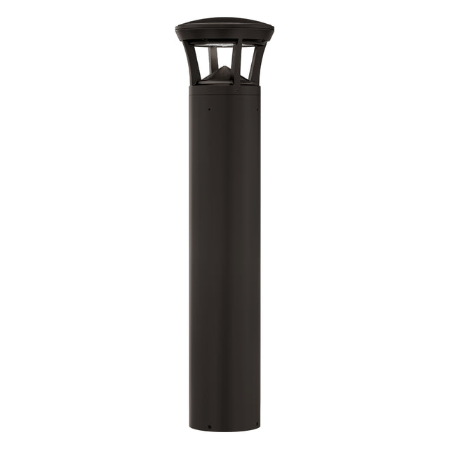 LED bollard light with crowned top for landscape and walkway illumination