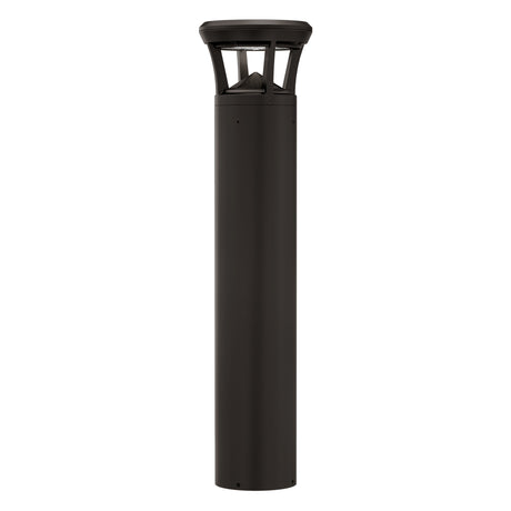LED bollard light with flat top for pathways, parks, and landscape lighting