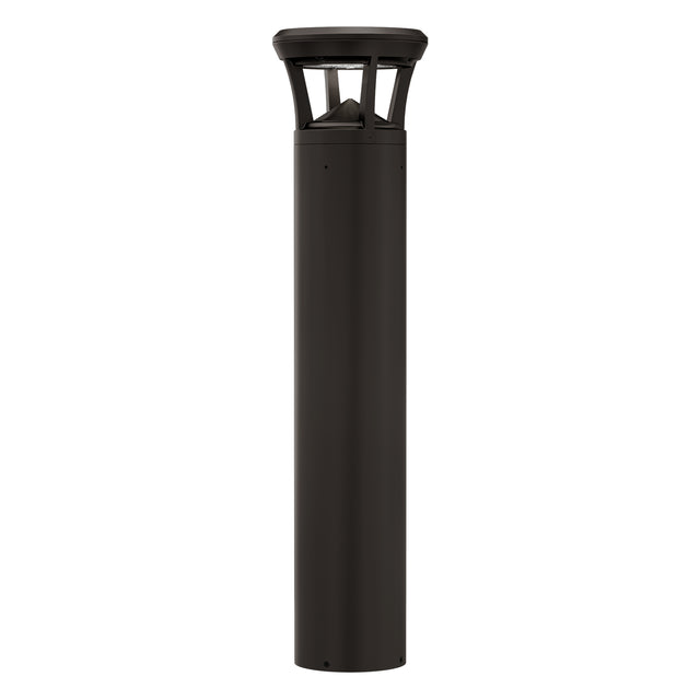 LED bollard light with flat top for pathways, parks, and landscape lighting