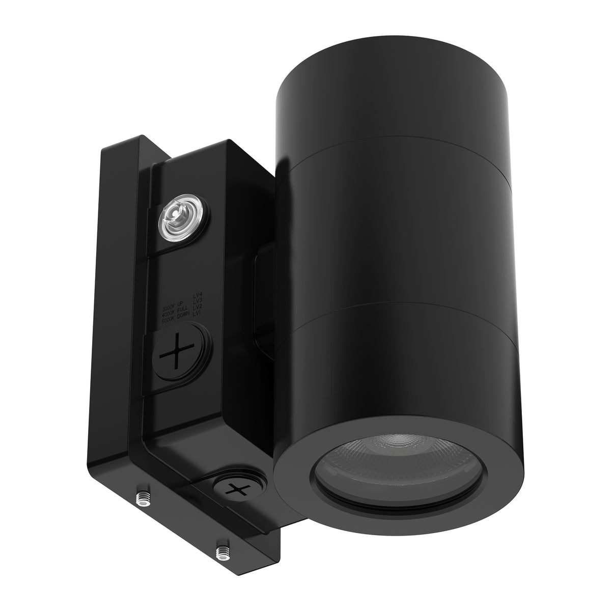 LED Wall Sconce Light - HPCL01 Series-36W with 4050 lumens, adjustable wattage and CCT, 120-277V for outdoor wall lighting