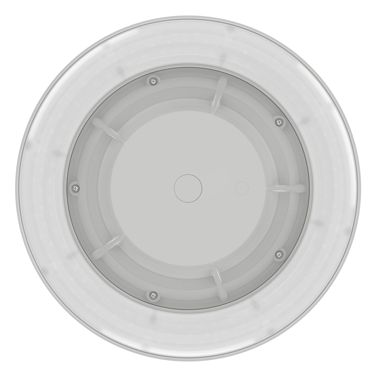 LED Canopy Light - HPCP02 Series-80W installed for parking garages, gas stations, and outdoor canopy applications