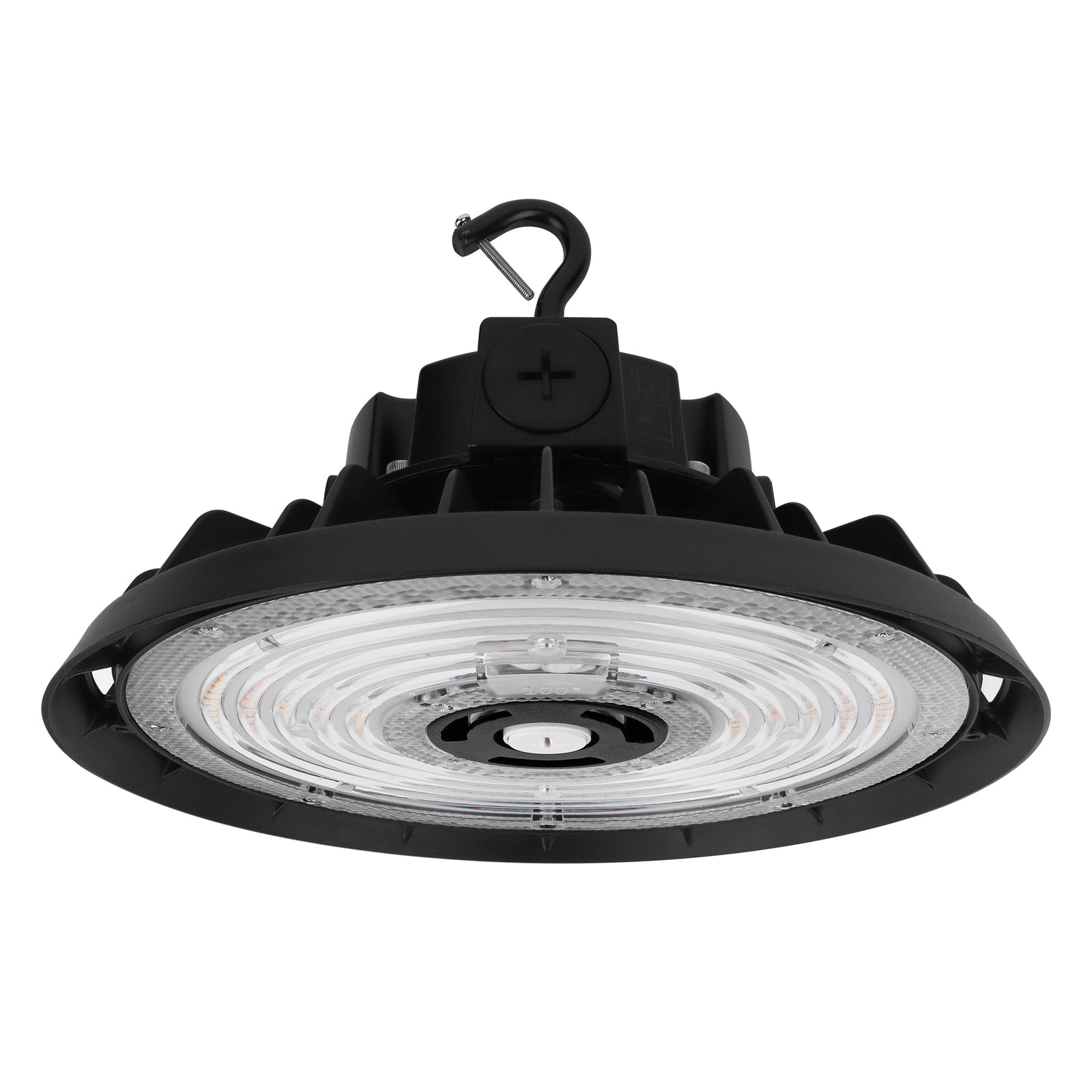 HBG-B-150W-200W black LED UFO high bay light for warehouses, workshops, and industrial lighting