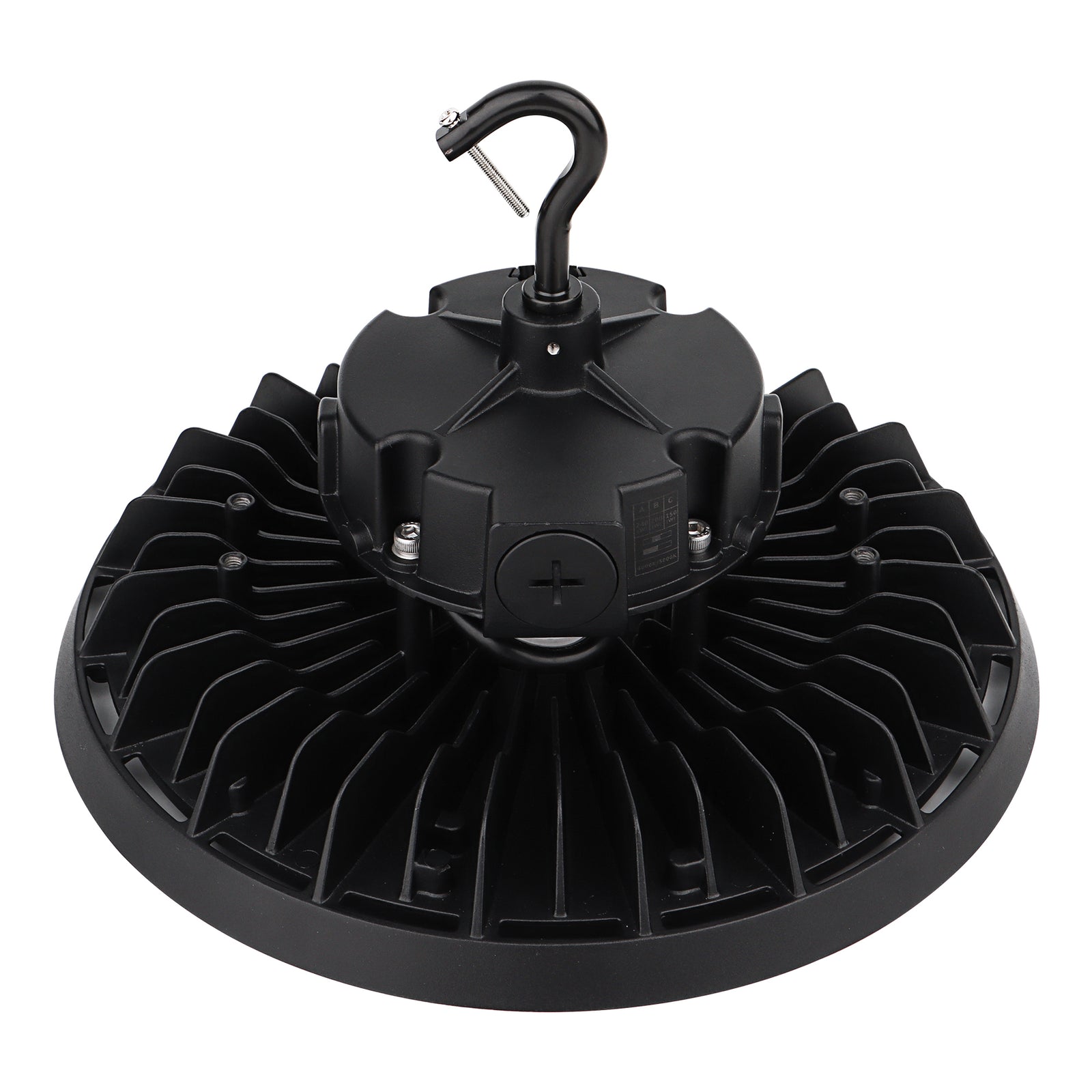 HBG-B-240W black LED UFO high bay light rear view