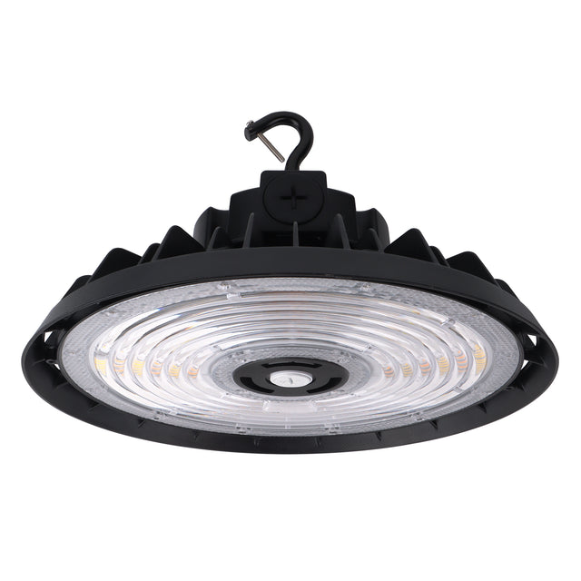 HBG-B-240W black LED UFO high bay light for warehouses, workshops, and industrial lighting