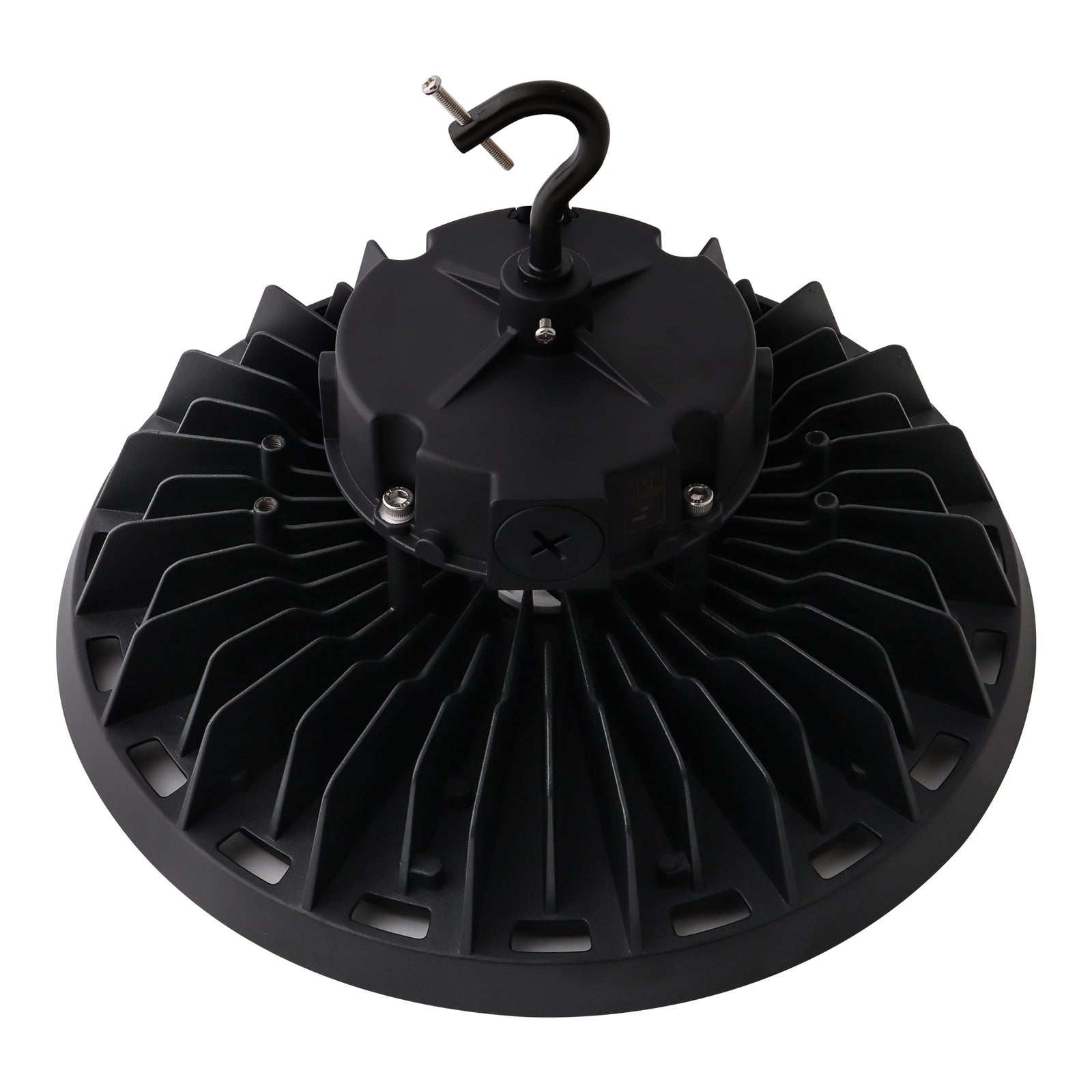 HBG-B-320W black LED UFO high bay light rear view