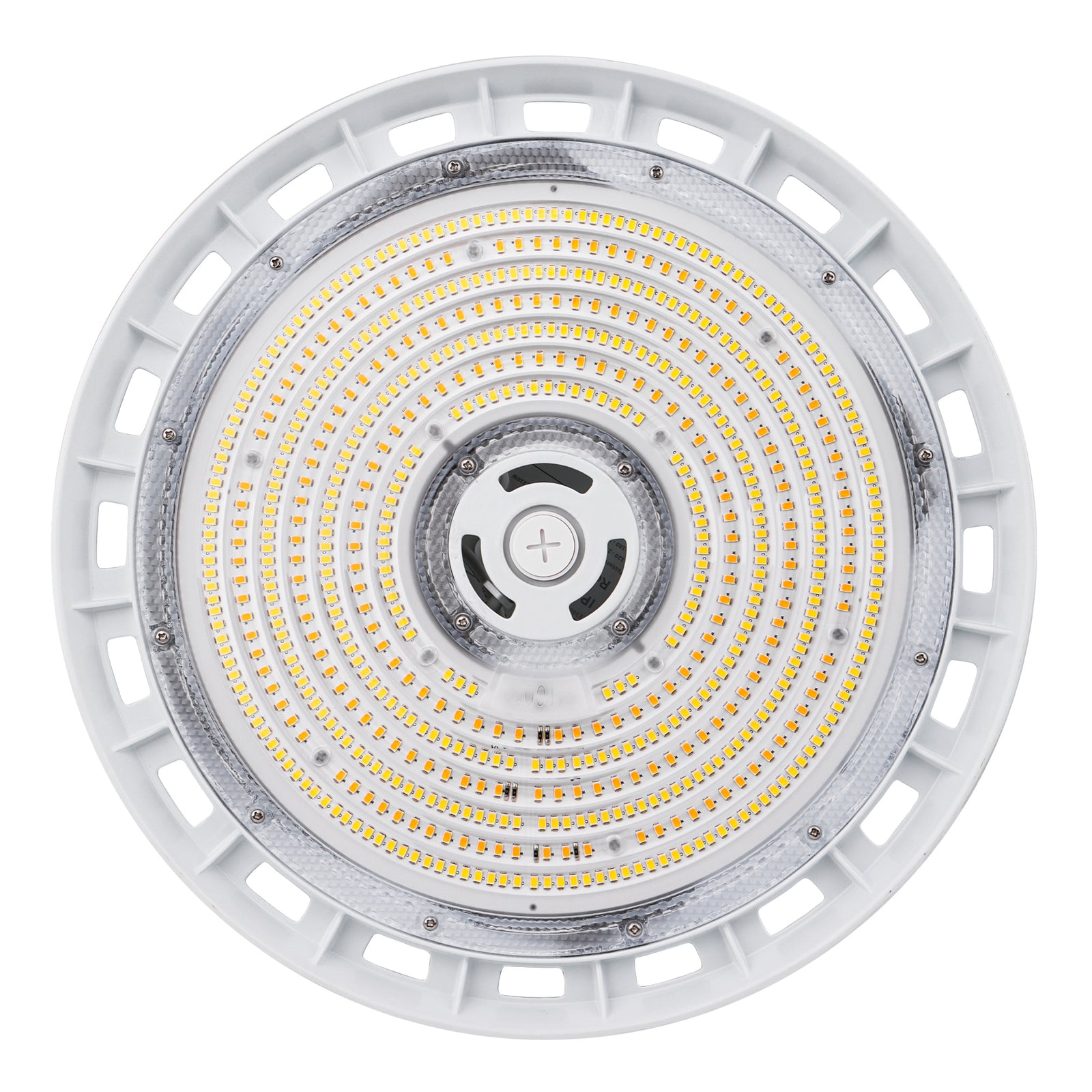 HBG-W-320W white LED UFO high bay light bottom view
