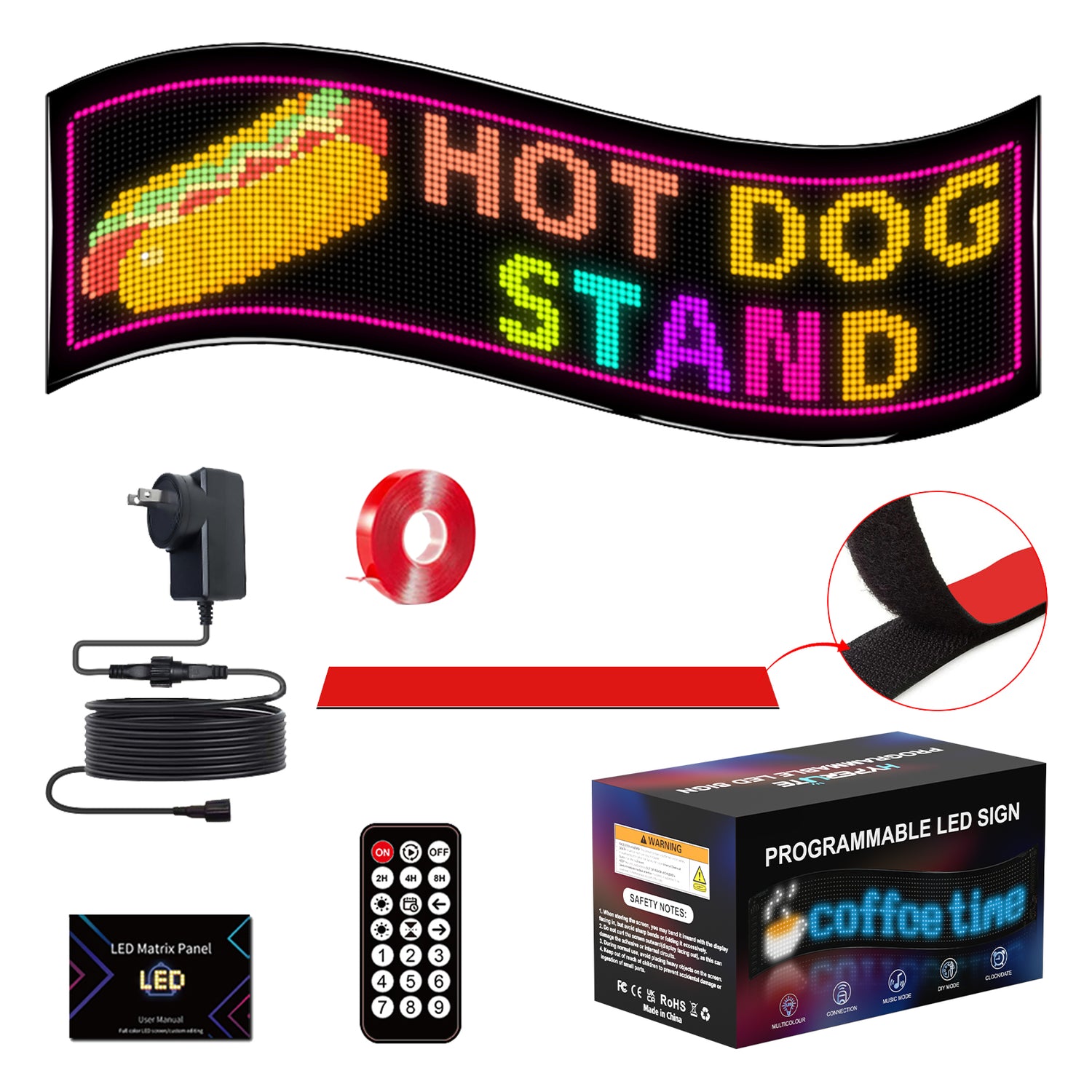 Programmable LED Sign | Bendable Creative Display – Hyperlite