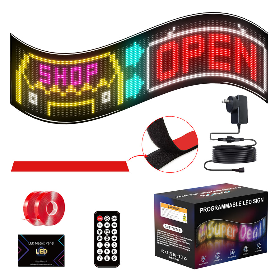 Programmable LED Sign | Bendable Creative Display – Hyperlite