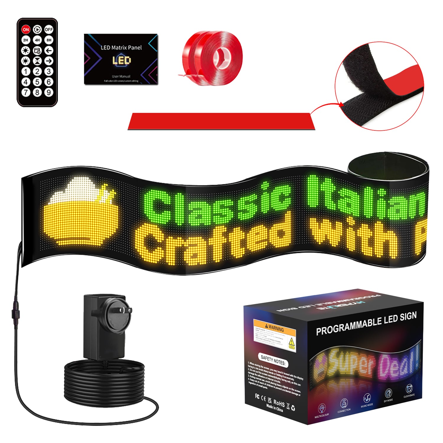 Programmable LED Sign | Bendable Creative Display – Hyperlite
