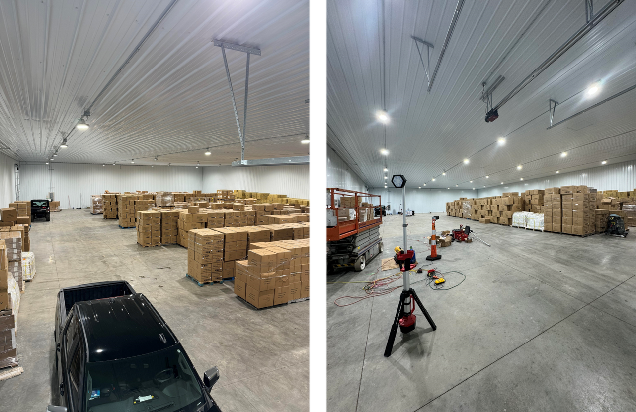 warehouse lights from hyperlite