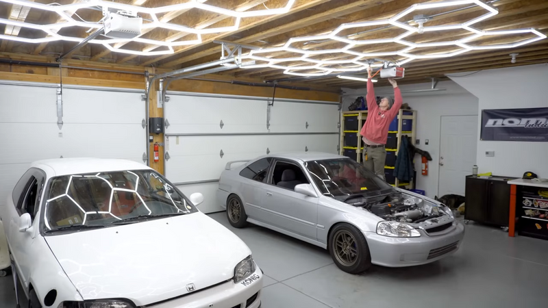 Hyperlite Led Installation Hexagon Garage LED Light Plug | Easy Install – Hyperlite