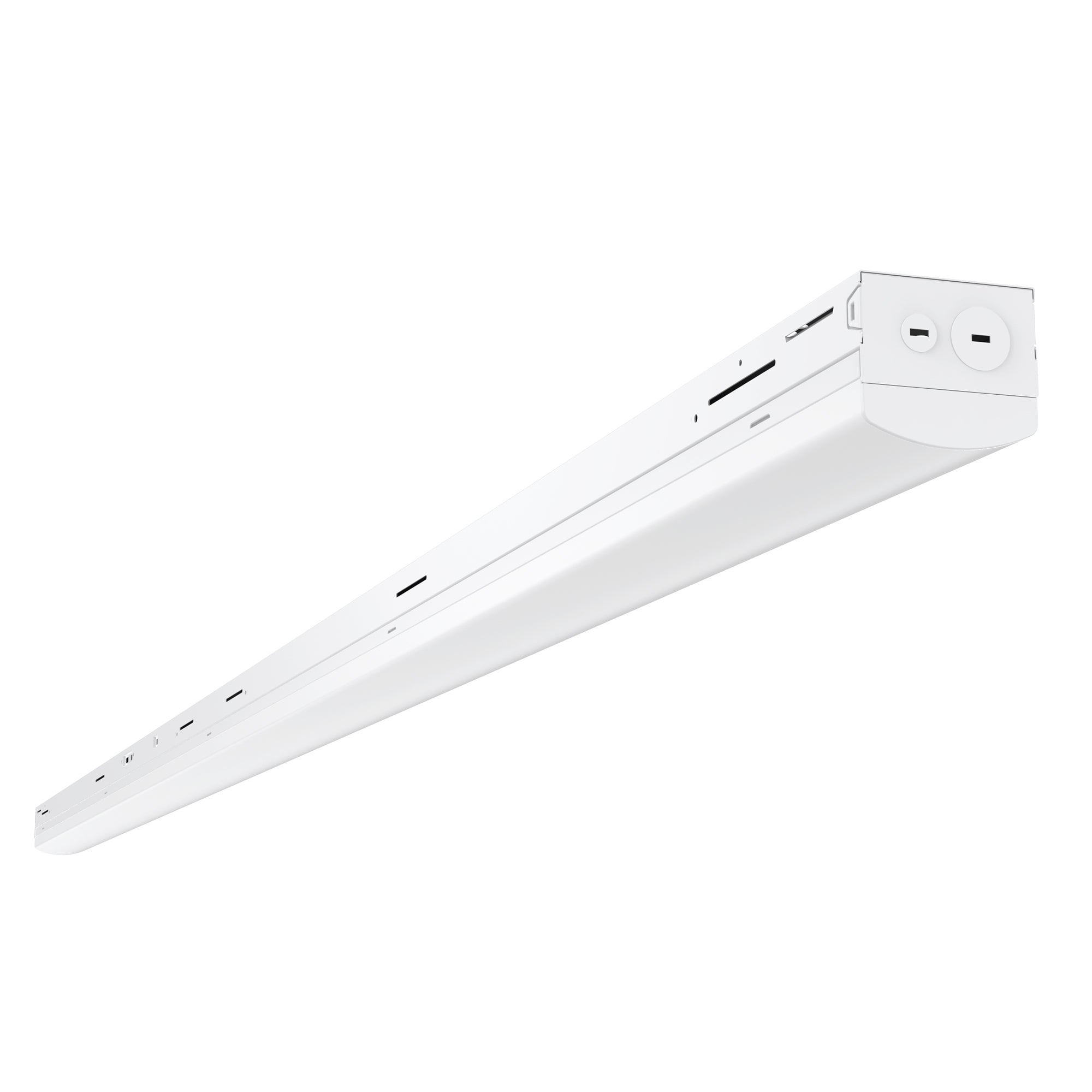 LF04 8ft LED linear fixture suspended installation for warehouse and retail applications