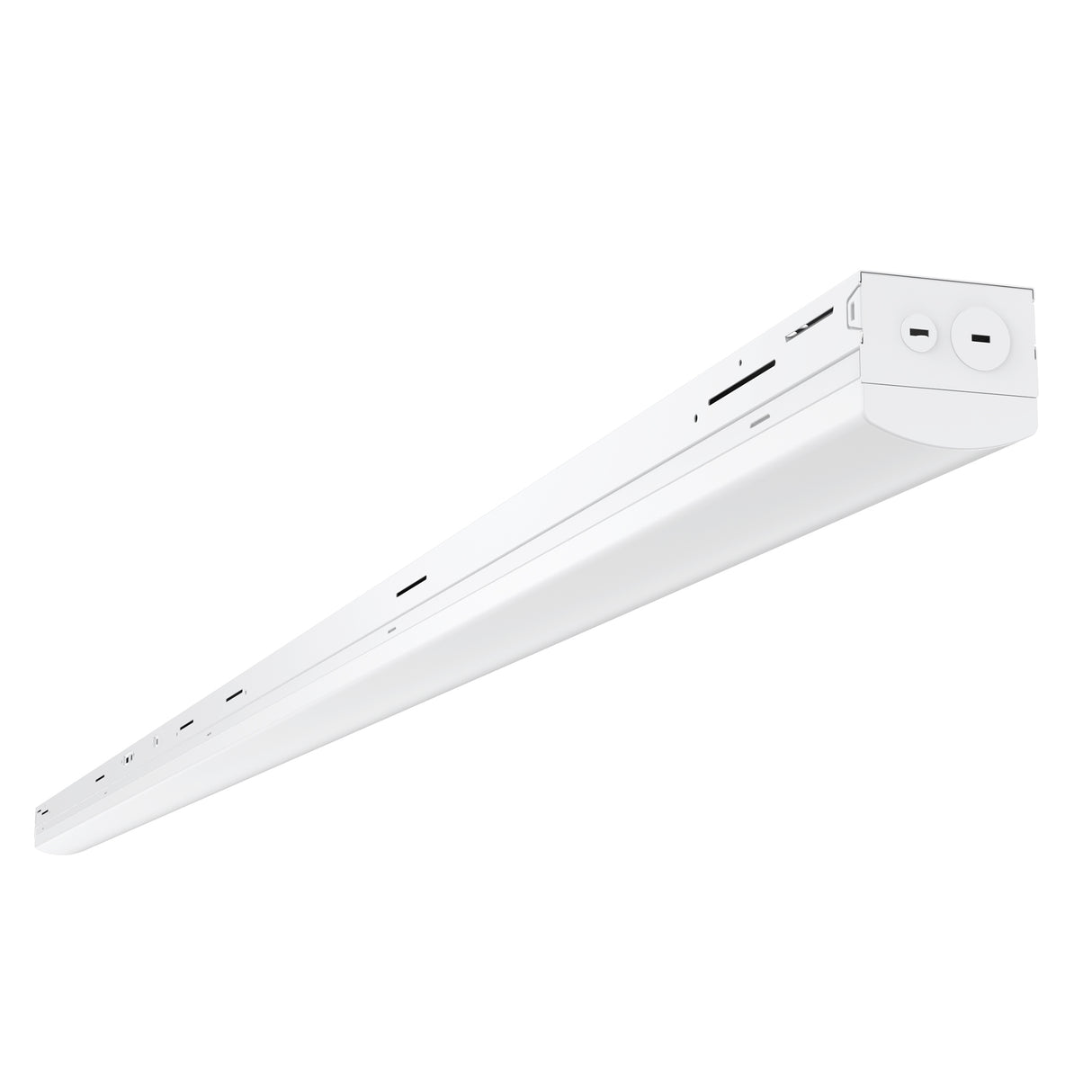 LF04 8ft LED linear fixture suspended installation for warehouse and retail applications