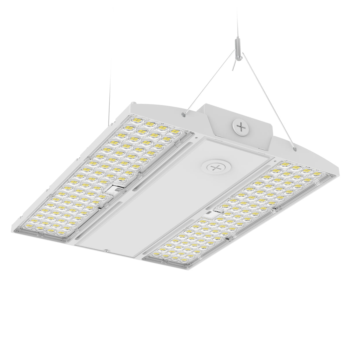 LHBE-210W white linear LED high bay light with sleek design for indoor lighting applications