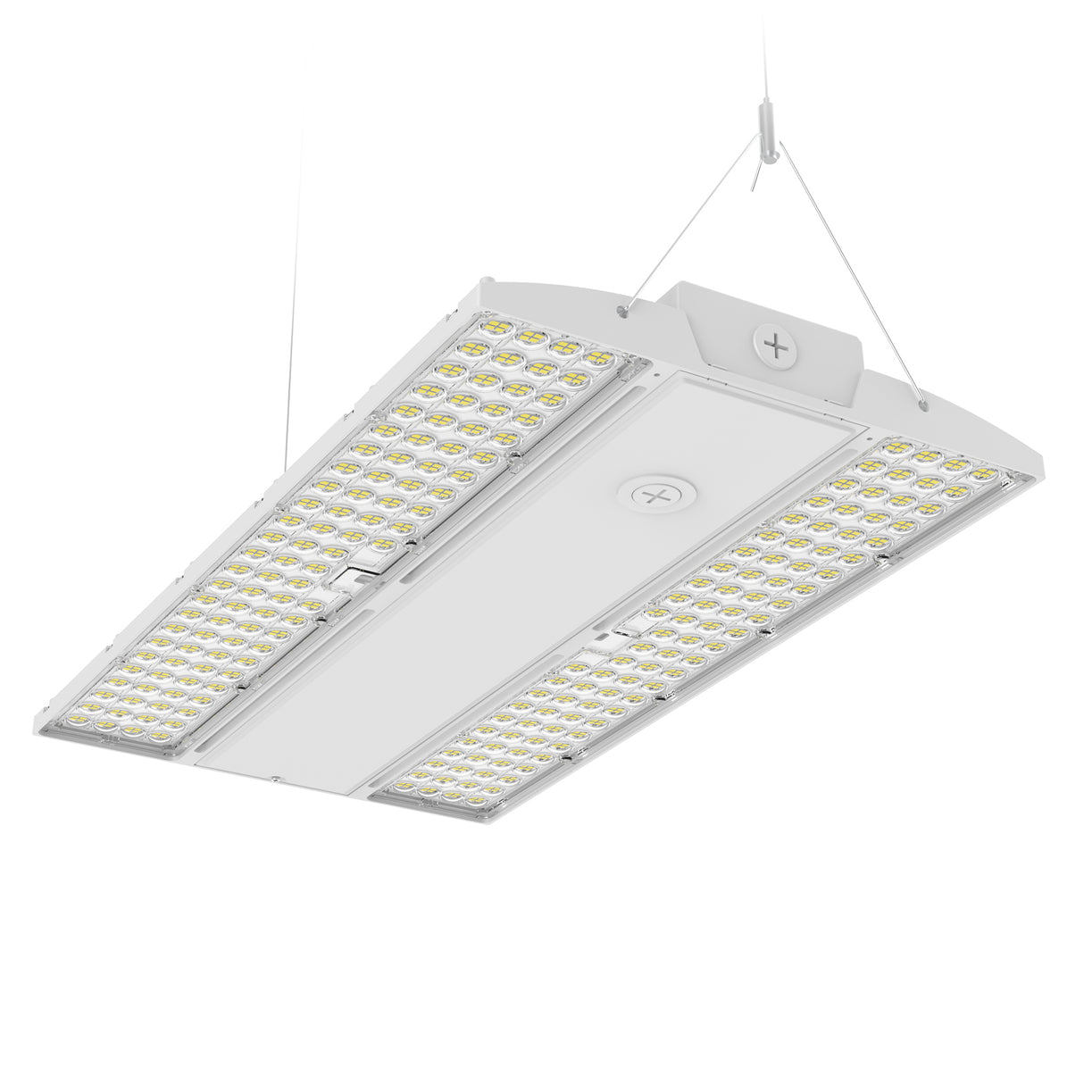 LHBE-310W white linear LED high bay light with sleek design for indoor lighting applications