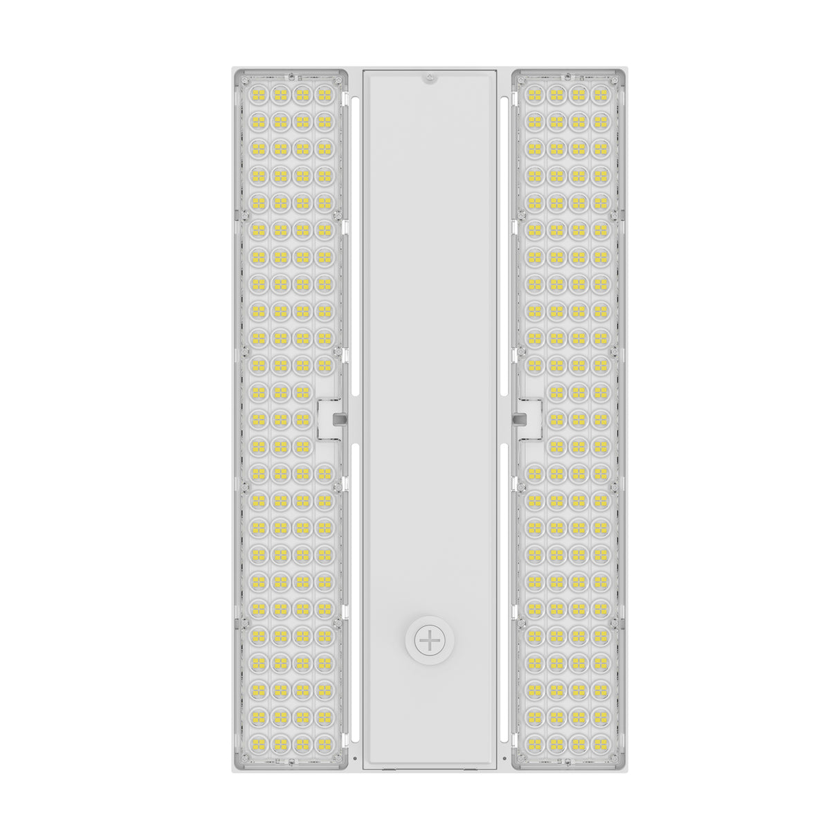 LHBE-310W white linear high bay light showing durable aluminum housing and modern structure