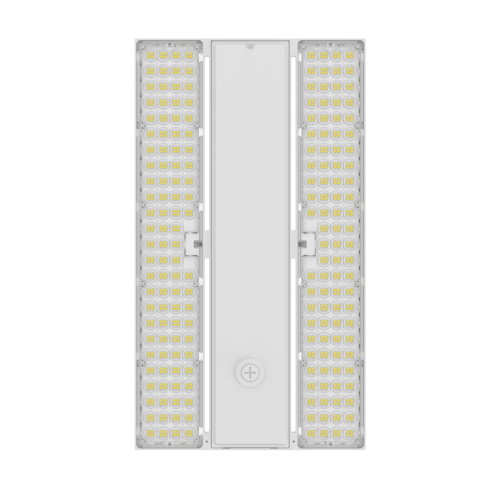 LHBE-310W white linear high bay light showing durable aluminum housing and modern structure
