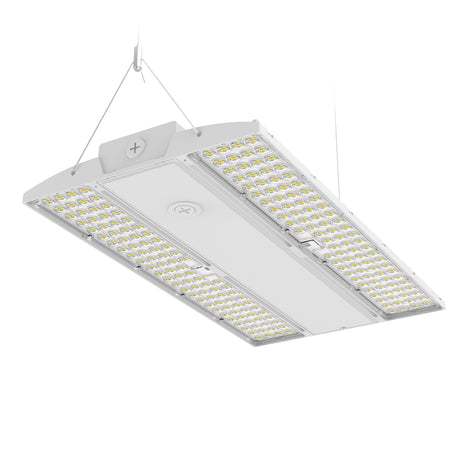 LHBE-310W white LED linear high bay light fixture for commercial and industrial lighting applications