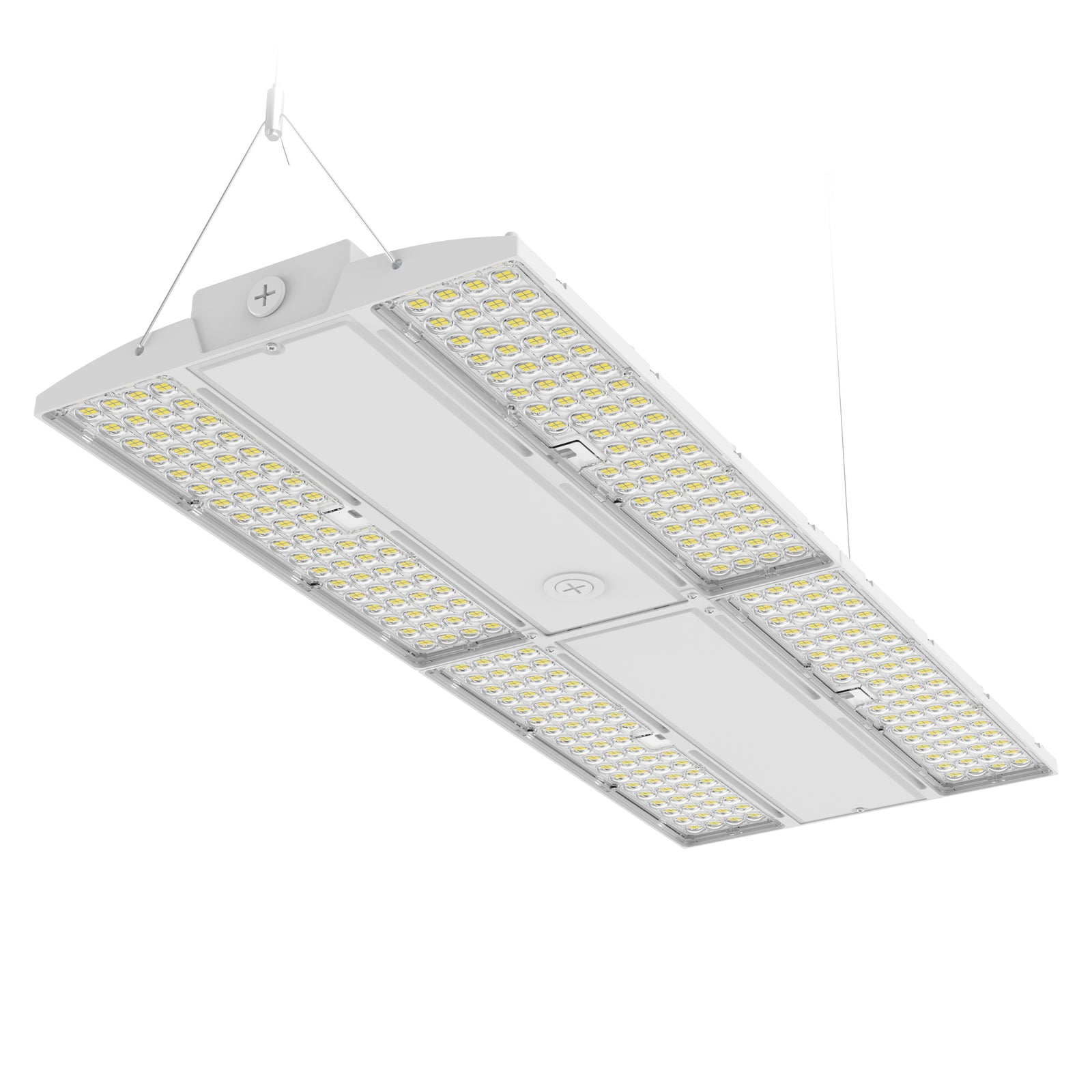 LHBE-420W white LED linear high bay light fixture for commercial and industrial lighting applications