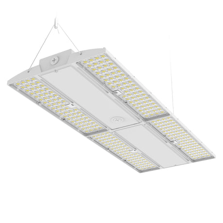 LHBE-420W white LED linear high bay light fixture for commercial and industrial lighting applications