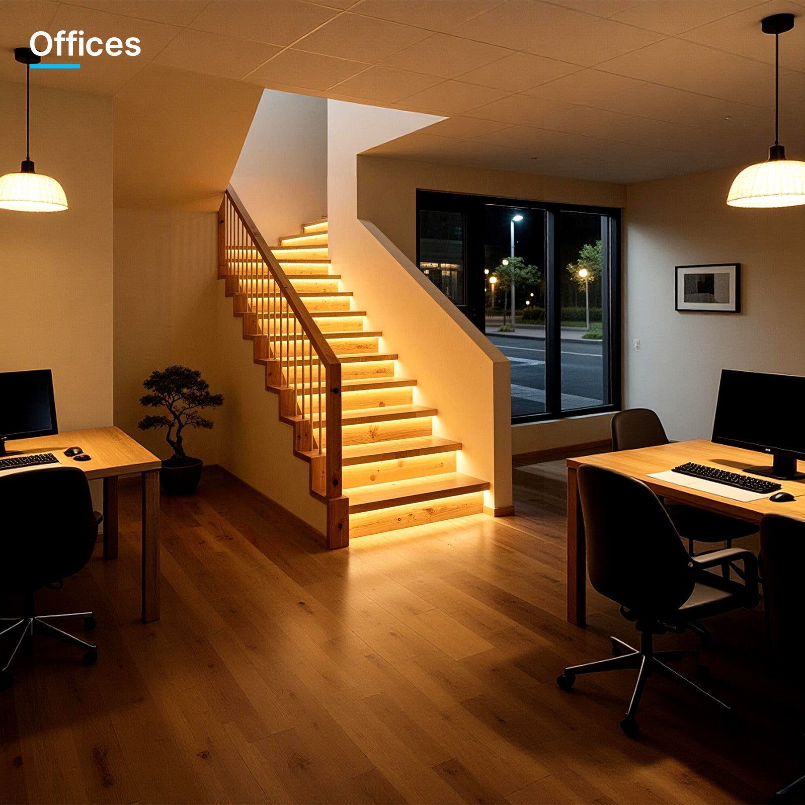 Intelligent Stair Light Kit for Office