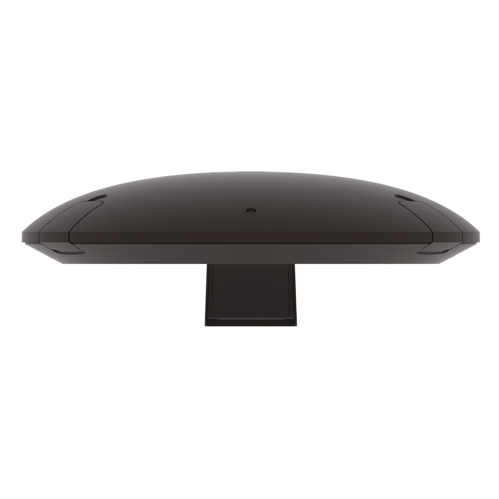 LED post top light pole mount profile view