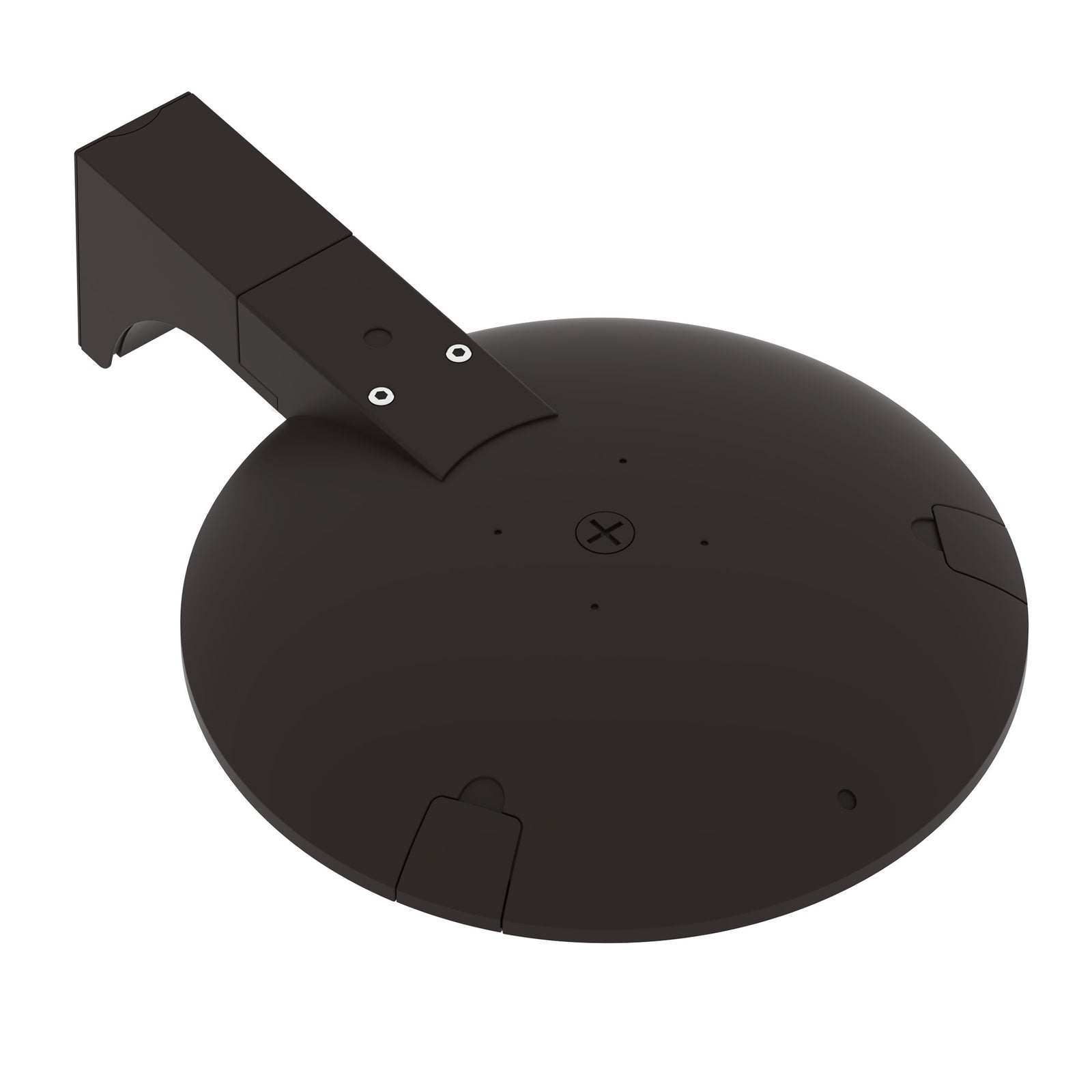 LED post top light pole mounting bracket detail