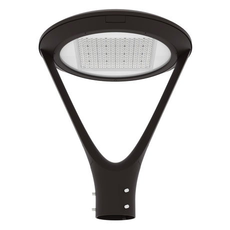 LED post top light post mount installation